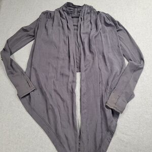 Lululemon Gray Universal Wrap Draped Waterfall Open Front Cardigan Size‎ Small
